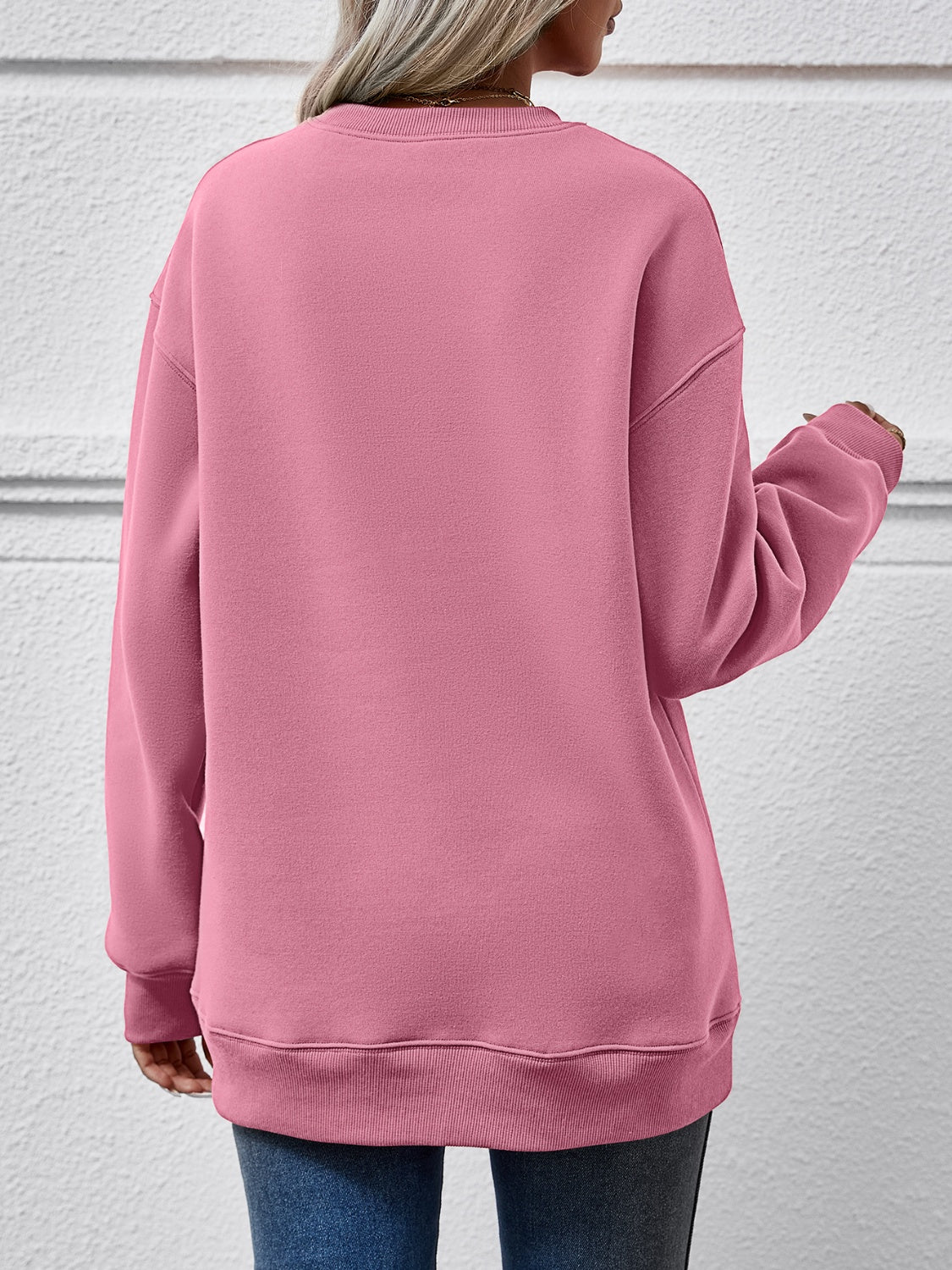 Letter Graphic Dropped Shoulder Sweatshirt