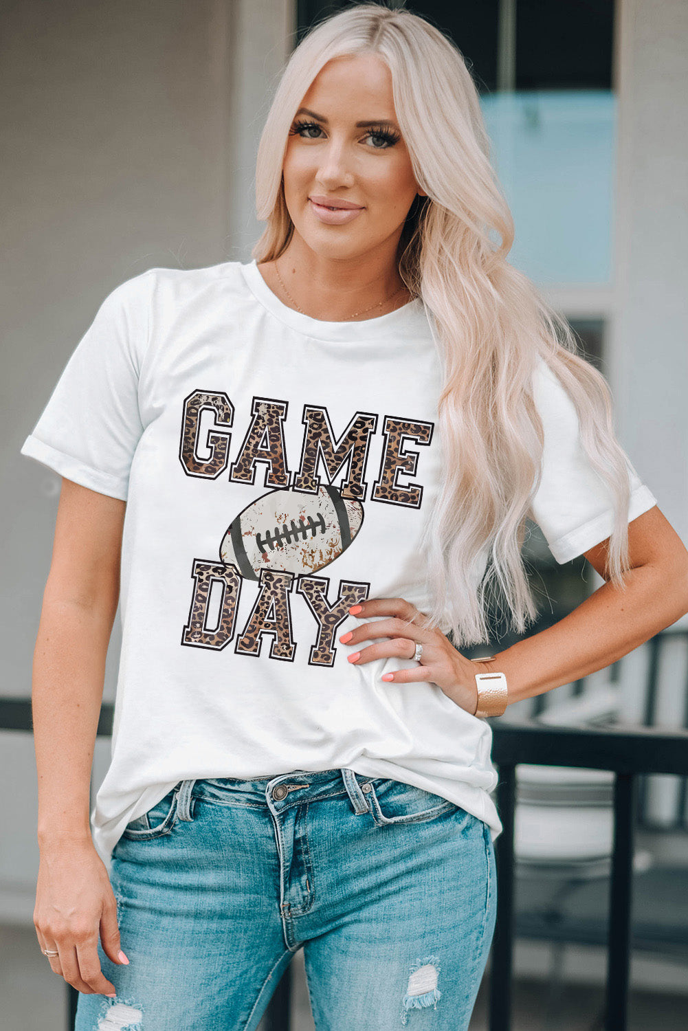 GAME DAY Football Graphic Short Sleeve T-Shirt