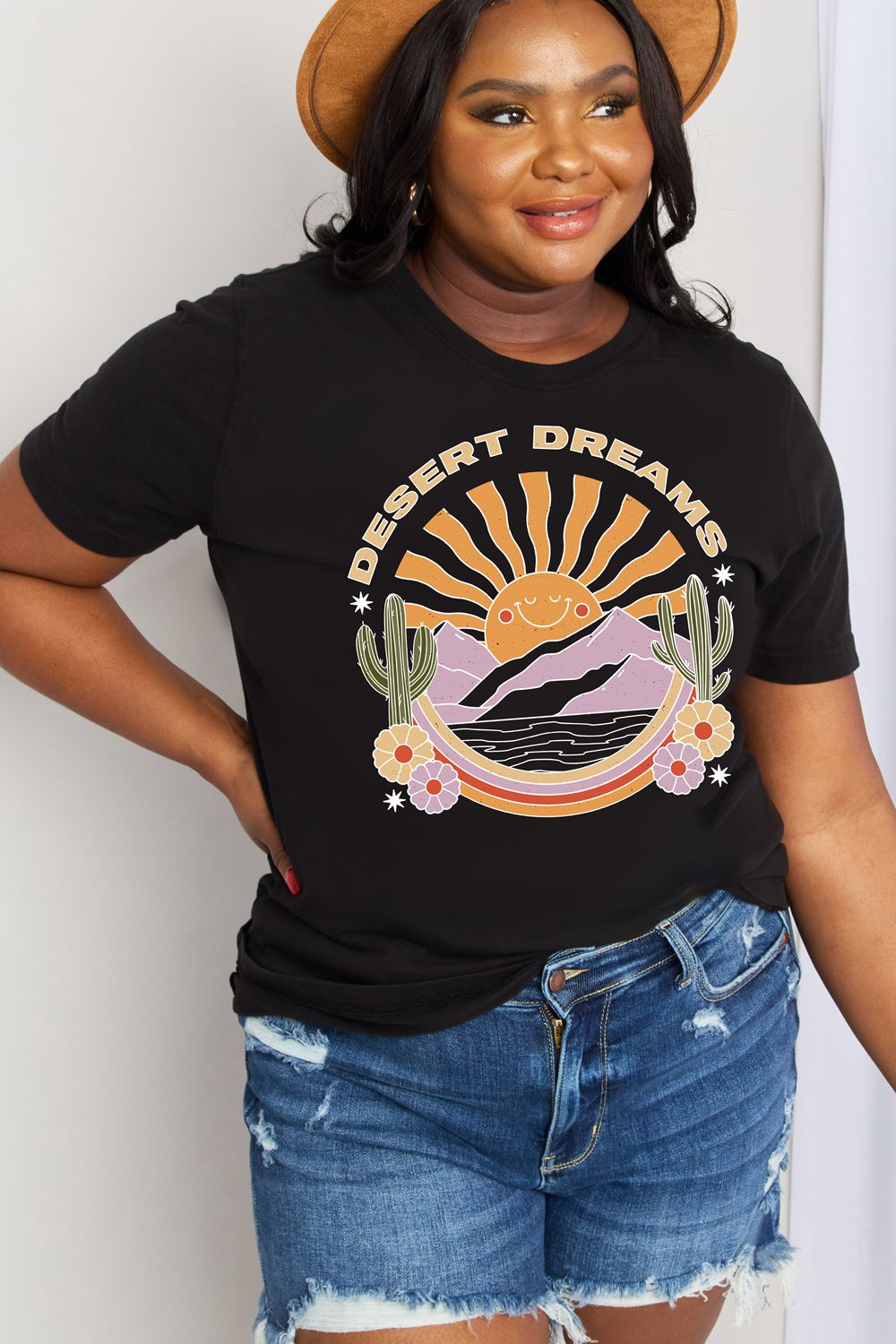 Simply Love Full Size DESERT DREAMS Graphic Cotton Tee